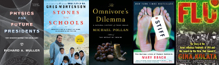 Banner image constructed from covers of recent Common Reading books